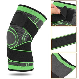 Black Knee Support Brace – Adjustable Compression