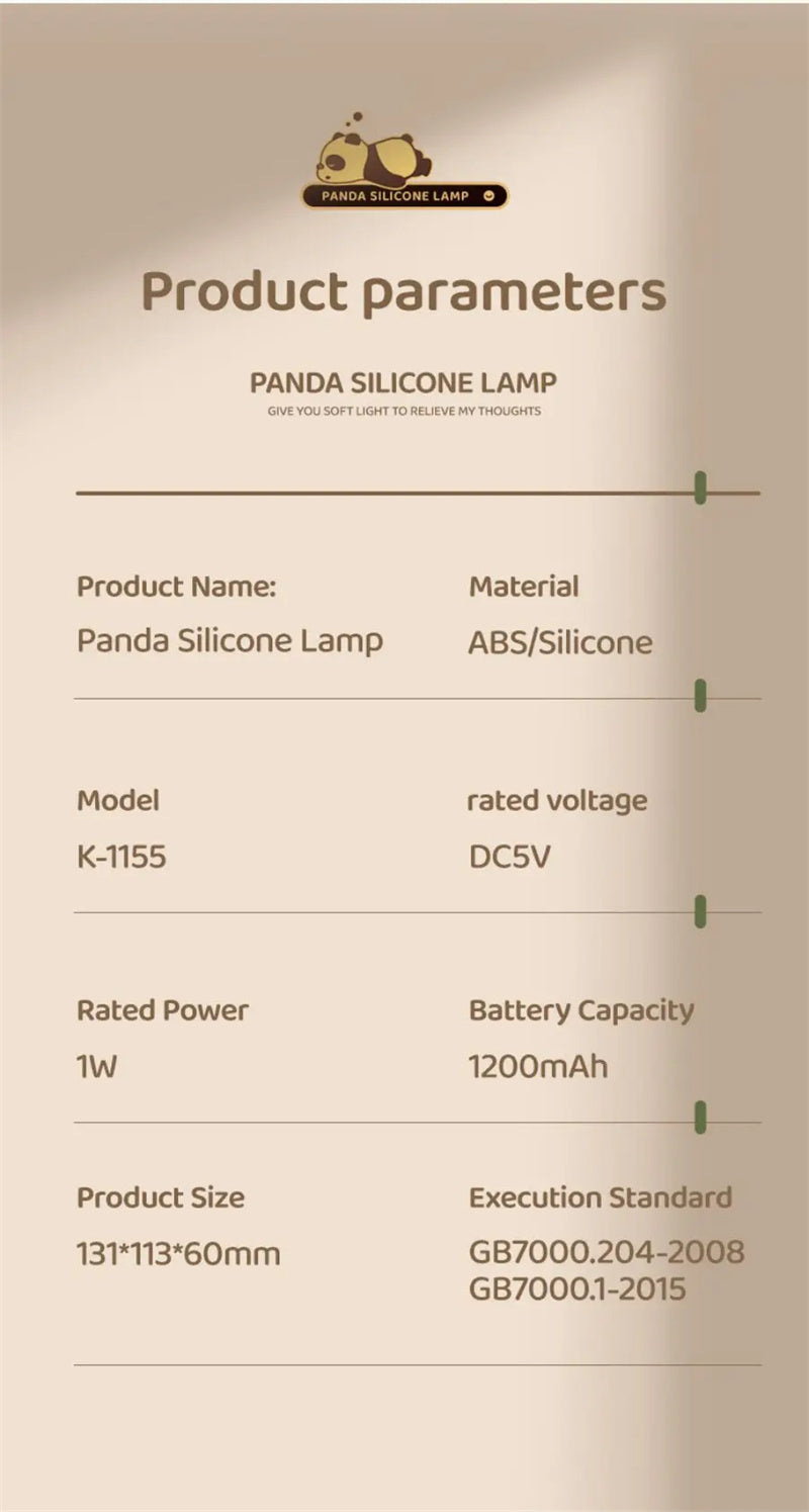 Panda Night Light | مصباح الباندا الليلي