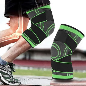 Black Knee Support Brace – Adjustable Compression